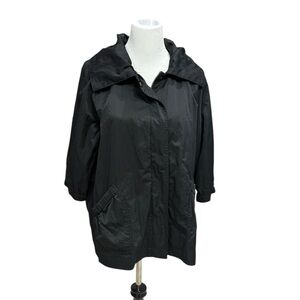 Chico’s black no hood windbreaker jacket